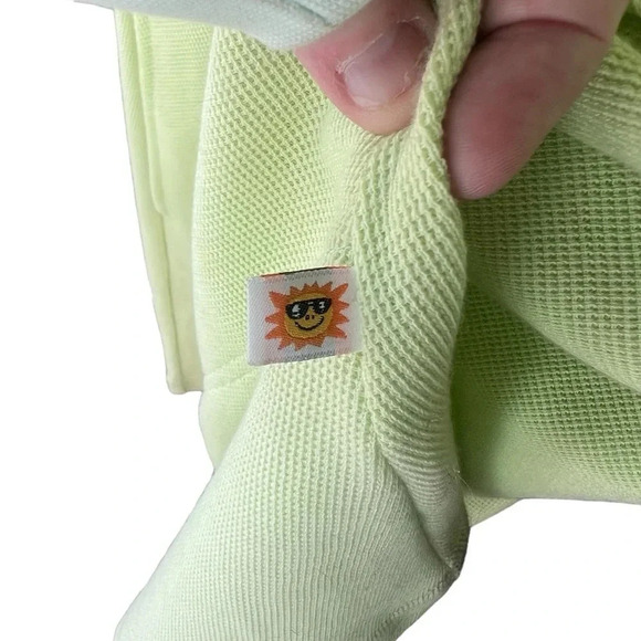 Done Down Under Swim Zip Coverup Bright Green/Yellow with Pockets size medium - Picture 5 of 7